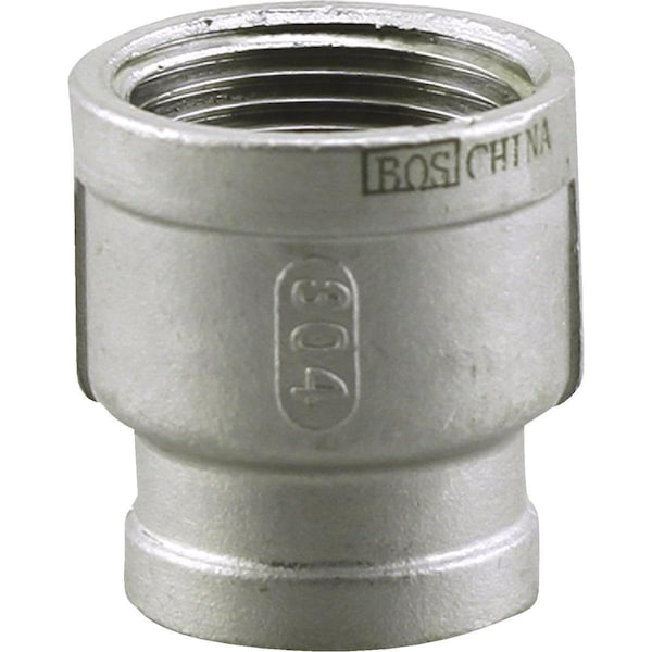 Plumbeeze PLUMB-EEZE 3/4 In. FIP x 1/2 In. FIP Stainless Steel Reducing Coupling U2-SSRC-0705 - main